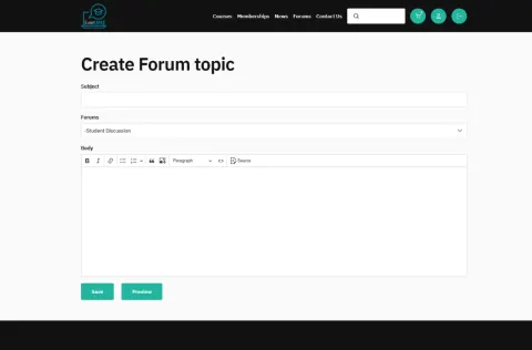 Create Forum Topic