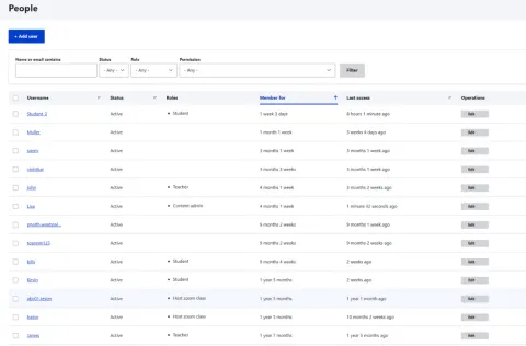 User Account Management